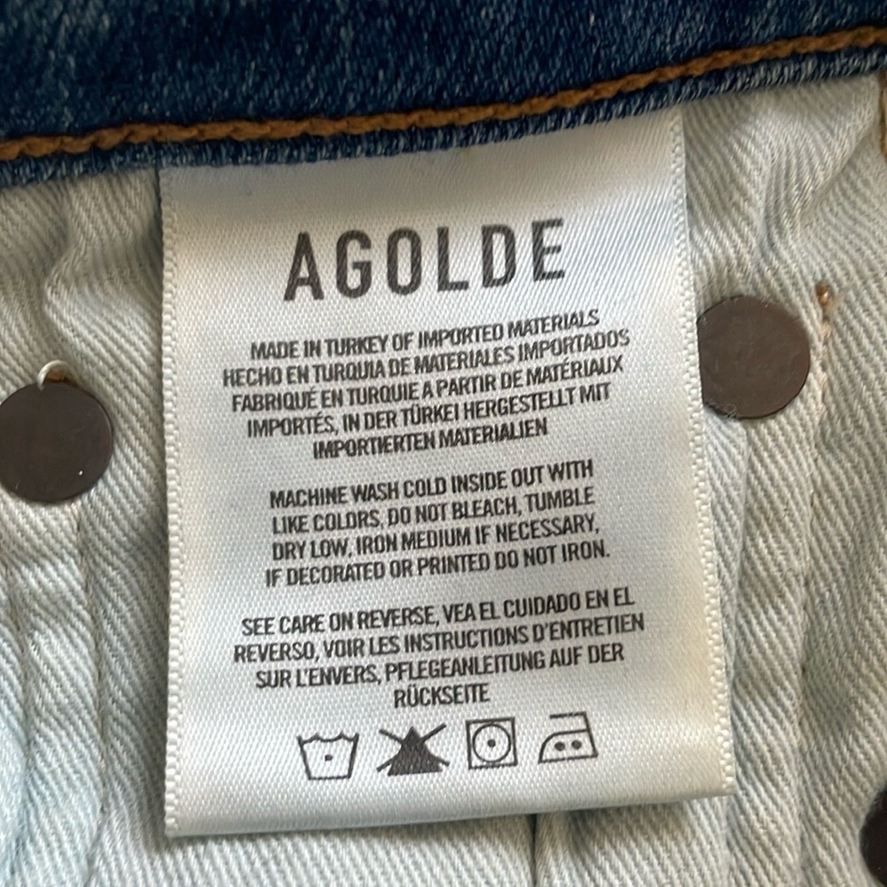 AGOLDE Sophie Mid Rise Ankle Skinny jeans, size 27 - Picture 3 of 12